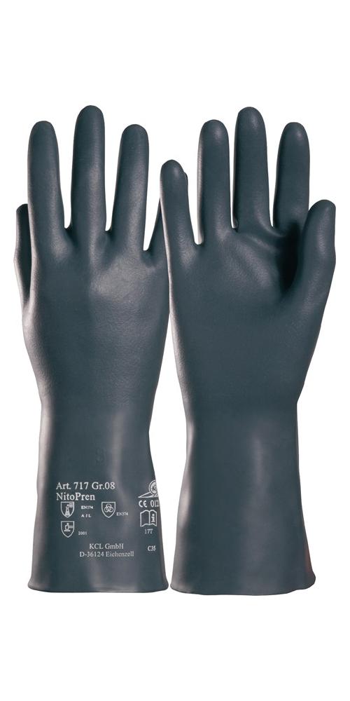 Gant de protection chimique Nitopren 717 taille 10 gris foncé EN 388 EN 374 cat (Par 10) - 6