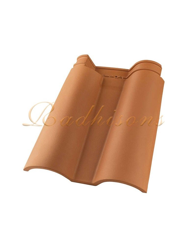 Tuiles Françaises Rouges Demi Tuile argile GLOBAL (46x15)cm ROUGE NATURELLE (6 pièces) (6 pièces ...