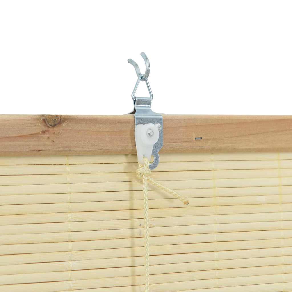 Roleta z zasłonami natura 100 x 220 cm Bambus vidaXL - 8