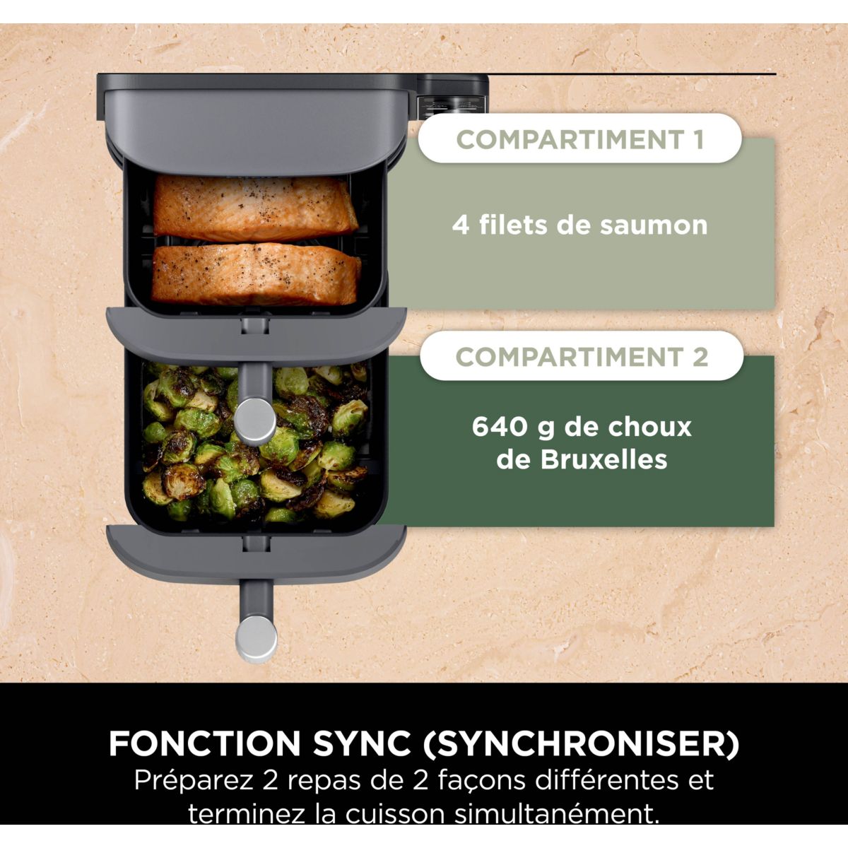 Friteuse sans huile NINJA Double Stack XL 9,5 L SL400EU - 8