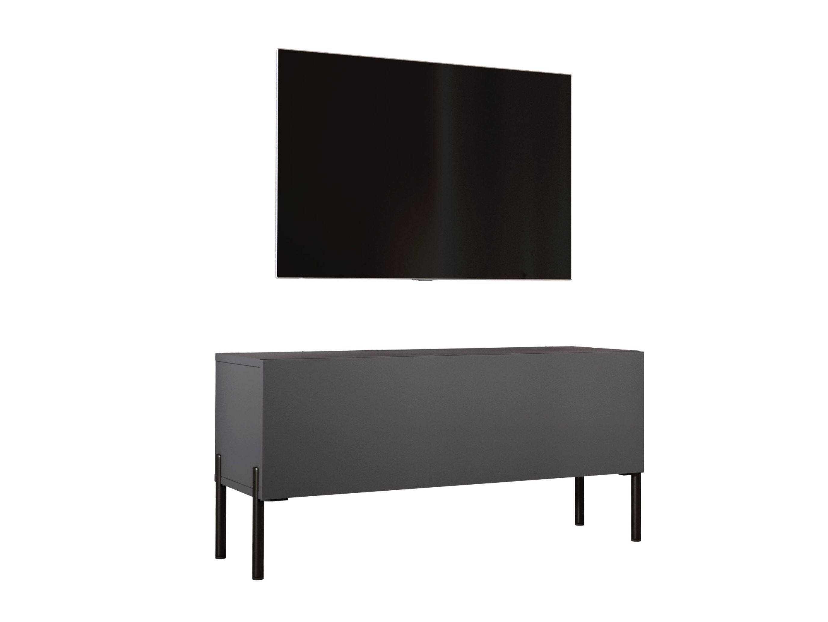 Szafka RTV : Antracyt, czarne nogi, 100 x 32 x 52 cm