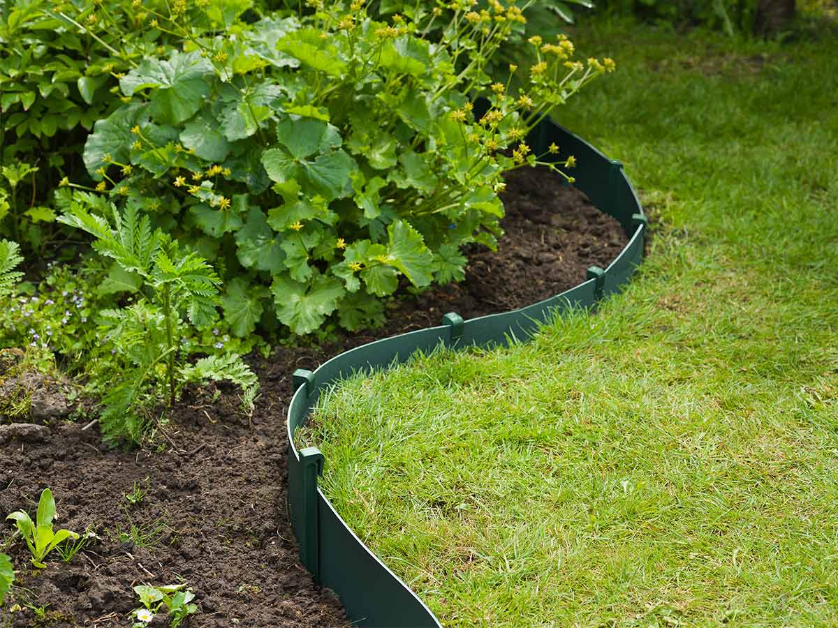 Borde de jardín de polietileno reciclado Gris - Altura 15 cm x 10 m - 7
