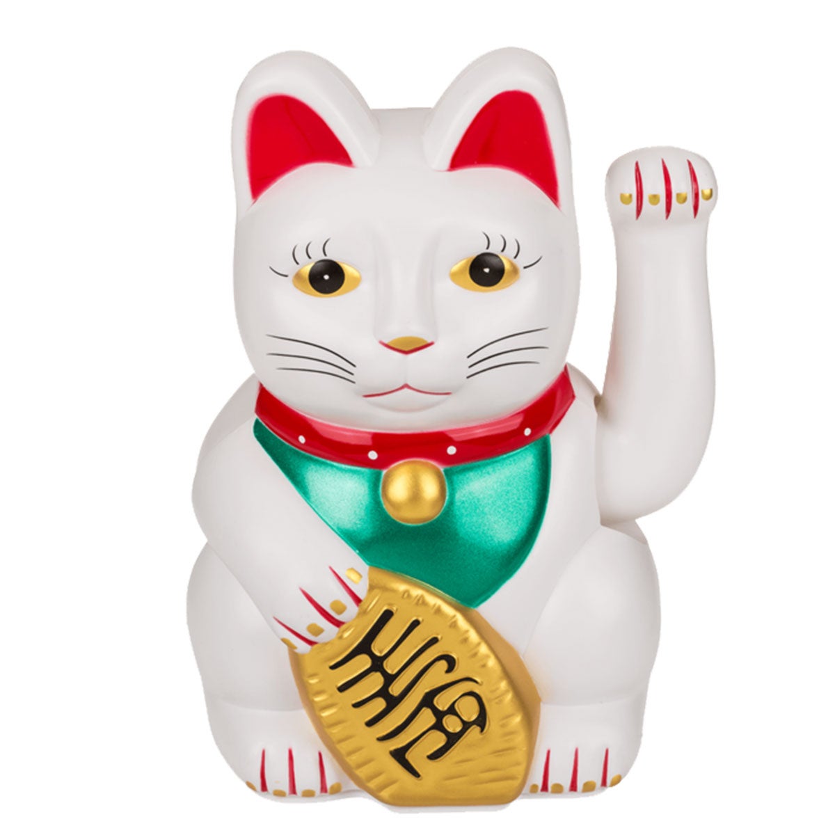 Chat Maneki Neko Porte Bonheur - Contraste Du Blanc Et Noir