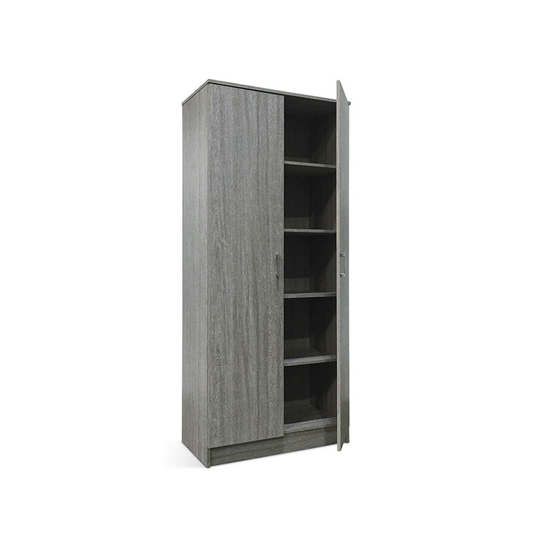 Armario rey – 2 puertas – 80×180 cm – roble gris – estilo escandinavo
