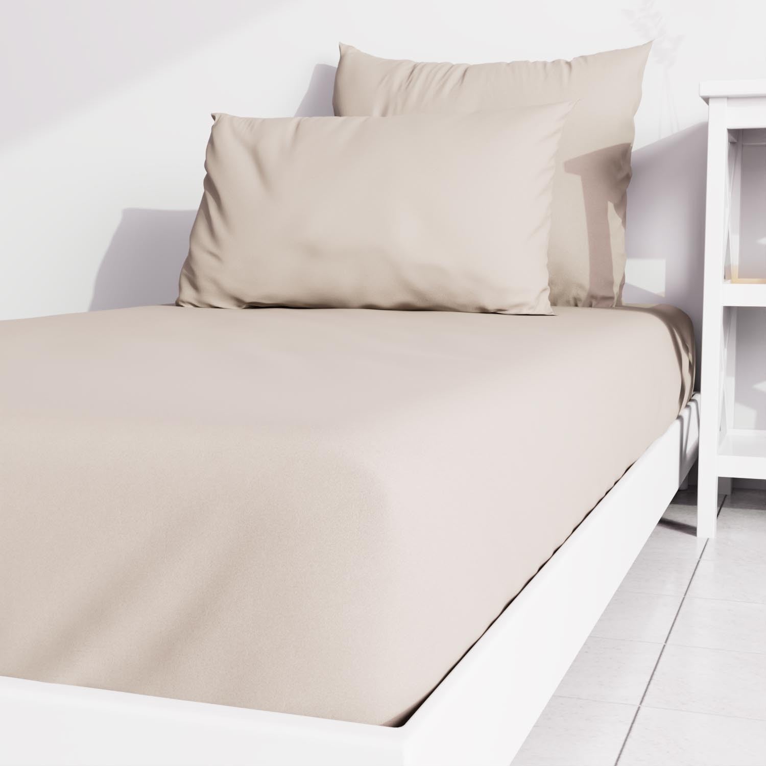 Ensemble couette et parure 5 Pièces FABIO gris pour lit en 90x190 cm, par Soleil d'ocre - 5