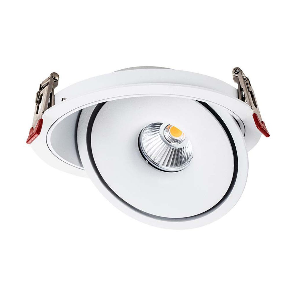 LED COB Spot encastré rond 20W 165*50mm Couleur Blanc 3in1 | Leroy Merlin