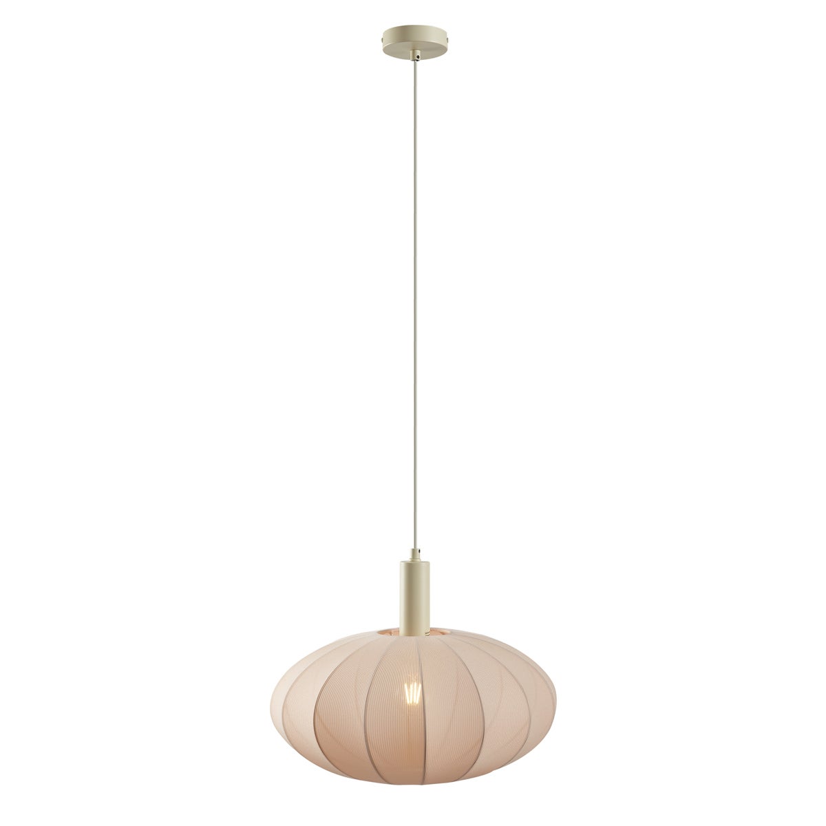 Suspension bida - 1 lumière - Ø 42 cm - Beige - Japandi - Éclairage intérieur - Salon I Chambre I Cuisine I Salle à manger - 7