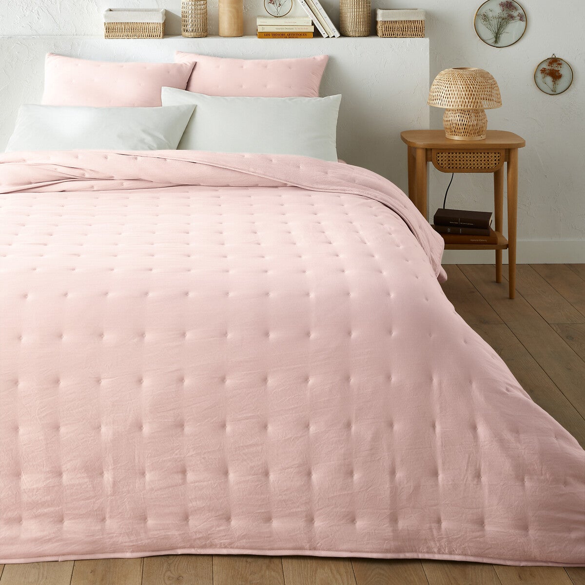 Boutis Patchwork Coloré Myriade - 230x250 cm - Boutis 2 places avec 2 taies 65x65cm - Couvre-lit Matelassé - Autrefois - Maison