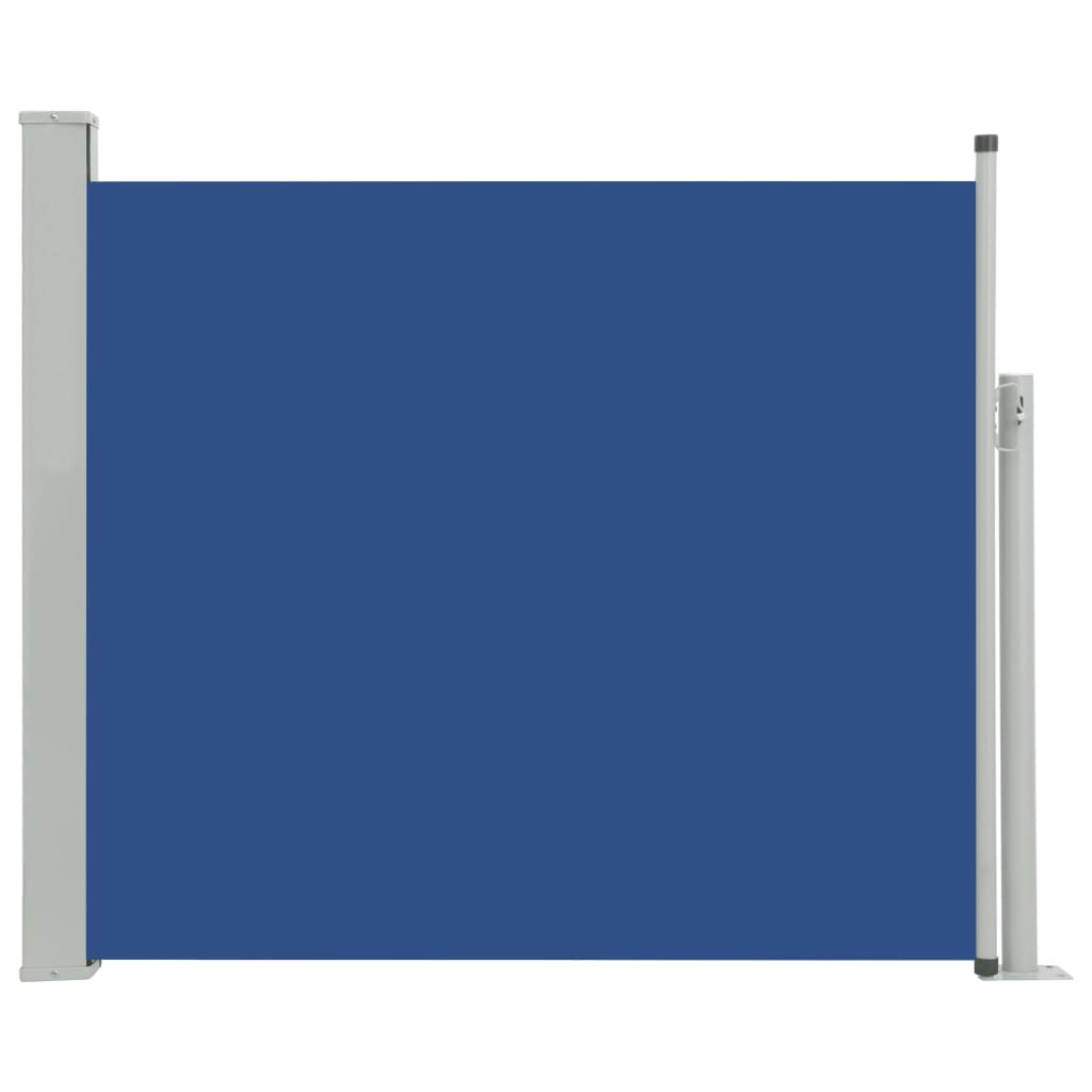 Toldo lateral retráctil/protección visual para patio jardín terraza balcón 100 x 300 cm azul 02_0007180