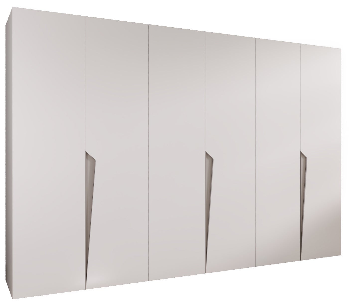 Szafa uchylna otwierana Piano 1 300 (100x3) x 52 x 202 cm biały + u. Kaszmir Abiks Meble