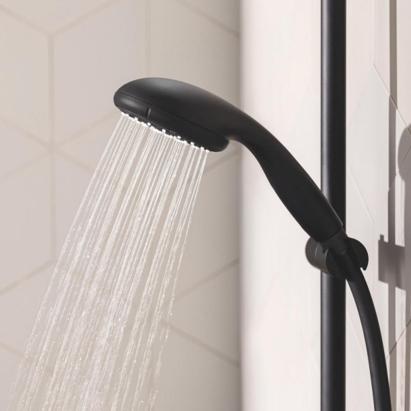 Pommeau de douche GROHE Vitalio Start 2 jets avec barre noir mat - 5