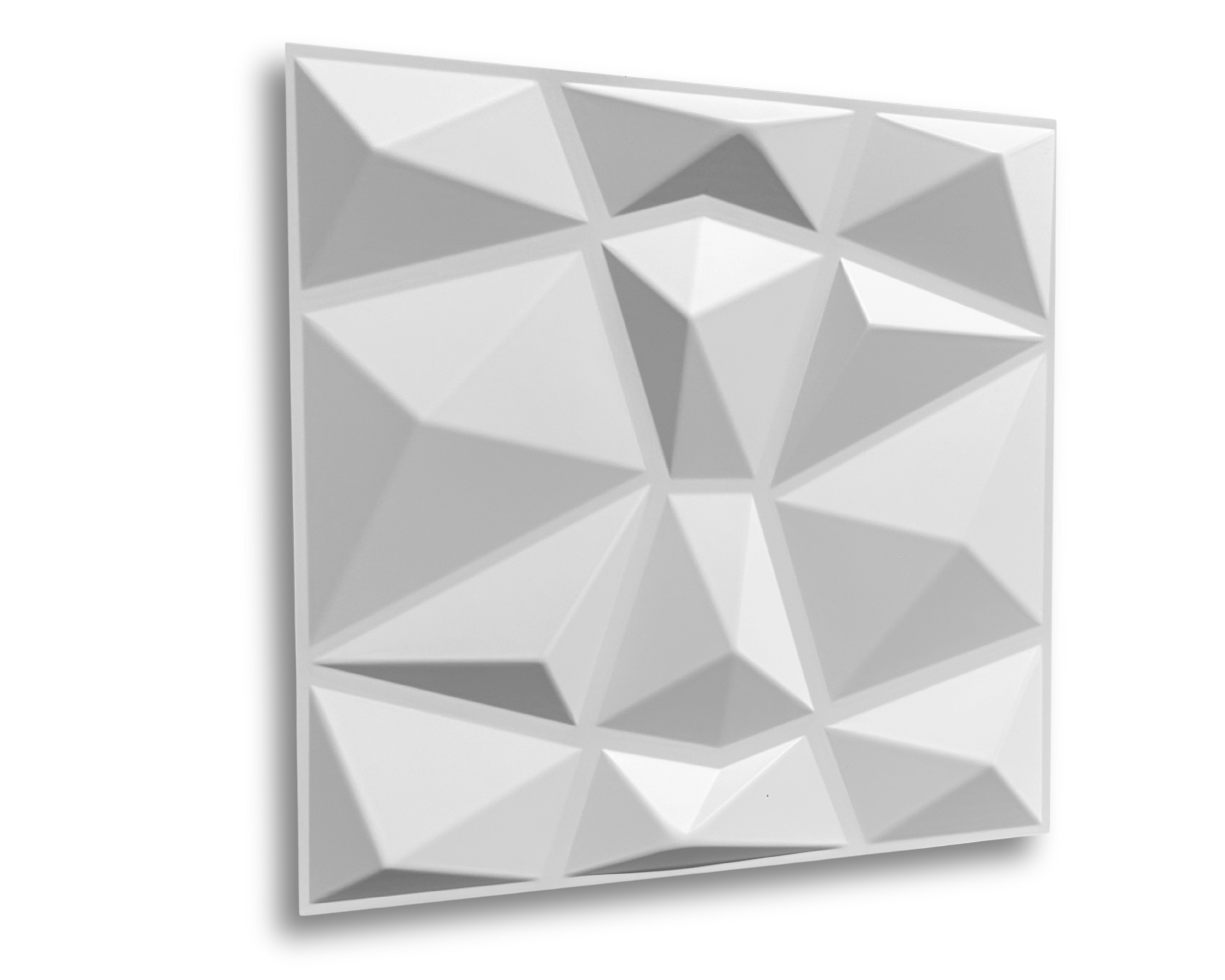 12 Plaques Murales 3D en PVC – 3 m² – Effet Diamant – Panneaux Décoratifs pour Murs et Plafonds – Idéal Salle de Jeu / Intérieur - 6