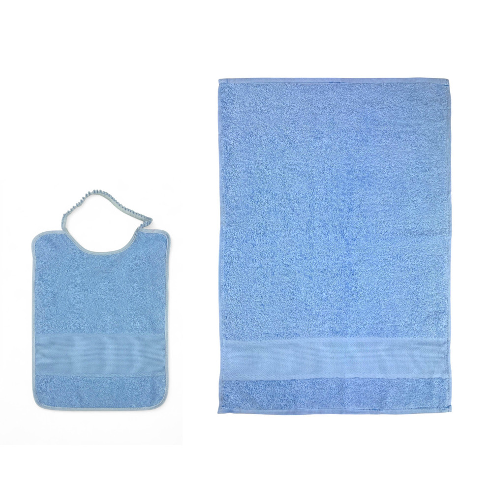 Asciugamano Bimbo Con Cappuccio E Bavaglino - 100% Cotone Morbido, Tema Punto Croce - Foto 13