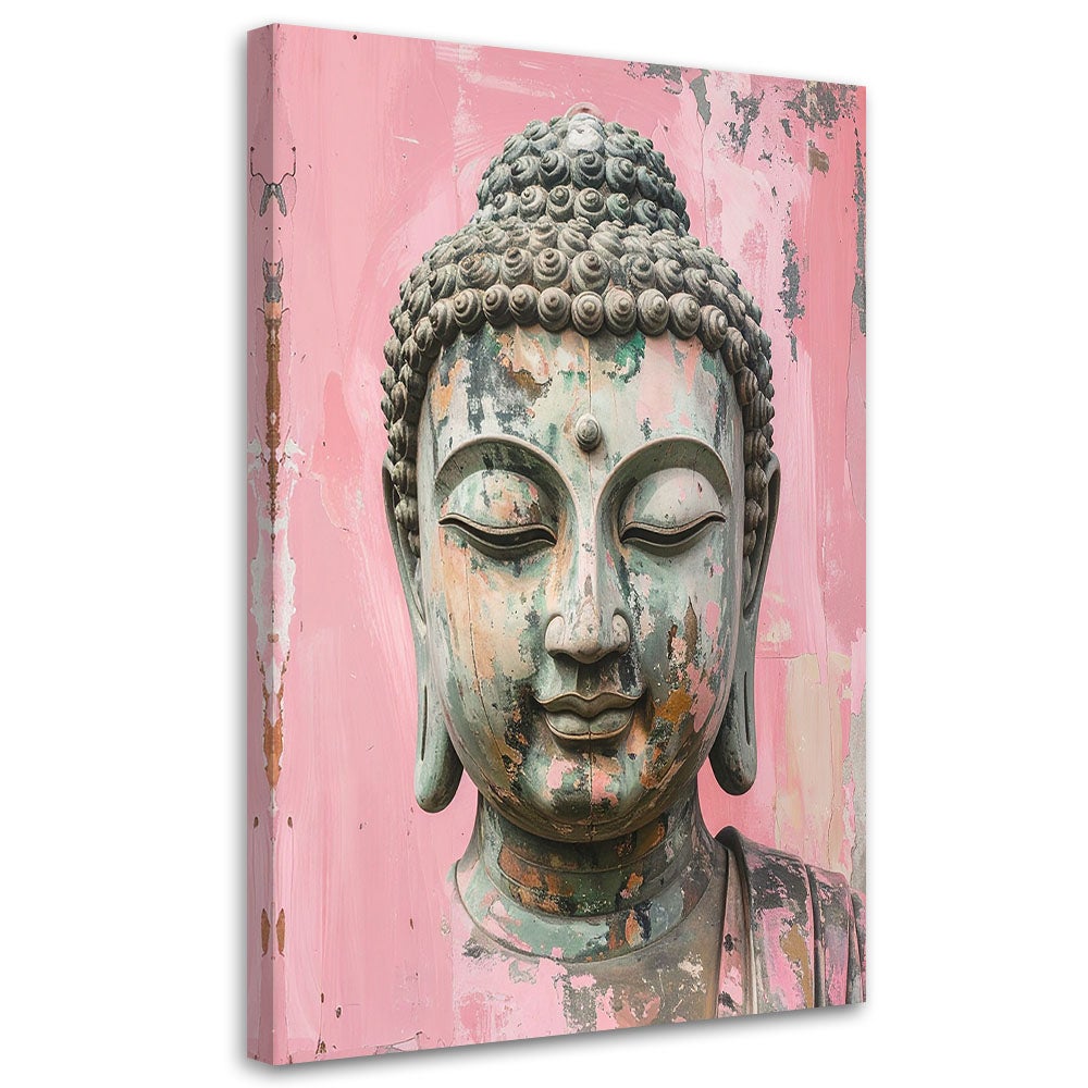 Obraz do salonu sypialni biura, Różowy Budda Zen Spa Bambus 60x90