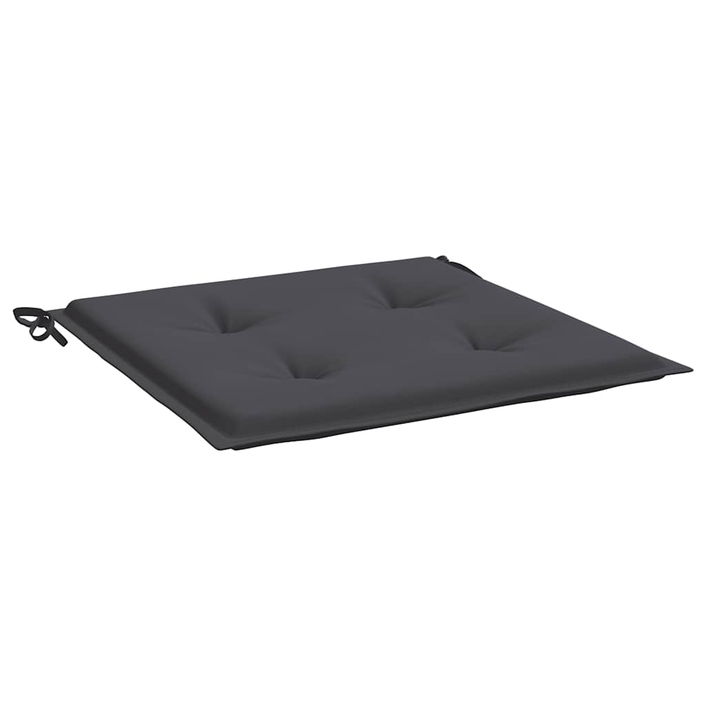 Lot de 4 coussins de chaise de jardin anthracite 40x40x3 cm - COMFORTXL - 4