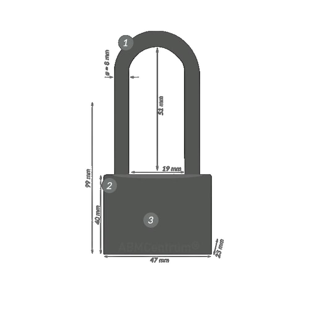 Cadenas Acier haute sécurité 45mm MasterLock Outifrance - 3