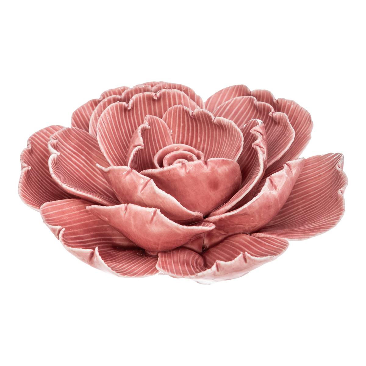 Fleur Déco Poésie D.10cm Céramique Rose Clair - Atmosphera Créateur d'intérieur - 2