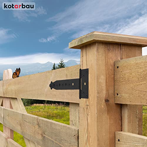 KOTARBAU® Angolare Per Cancello Zincato, Filettatura 18 - 8