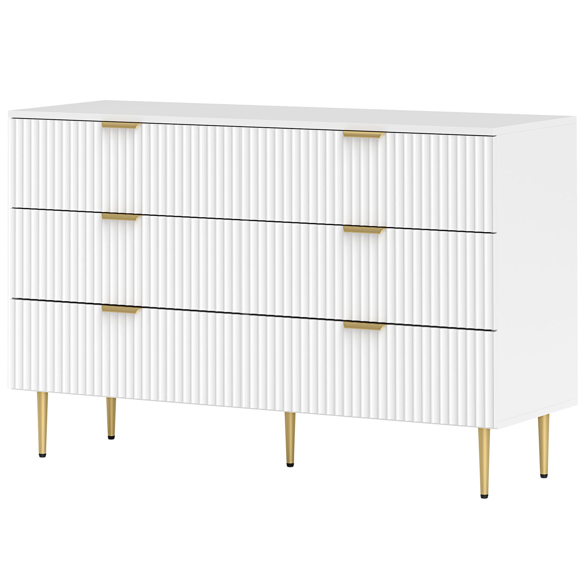 Commode 6 tiroirs commode chambre meuble de rangement moderne avec ...