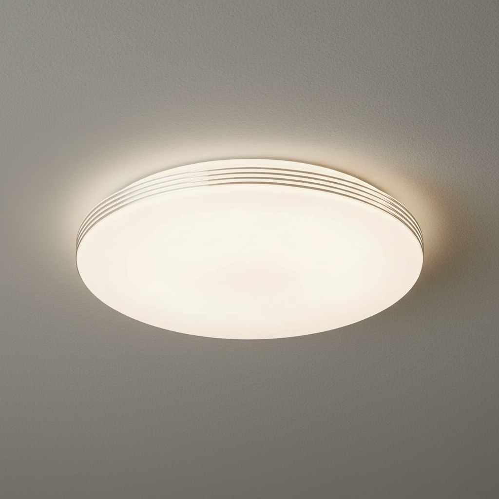 Plafon Oscar2 okrągły biały LED 18W 4000K 1350lm wym: 8 x 34 cm IP20 metal Rabalux