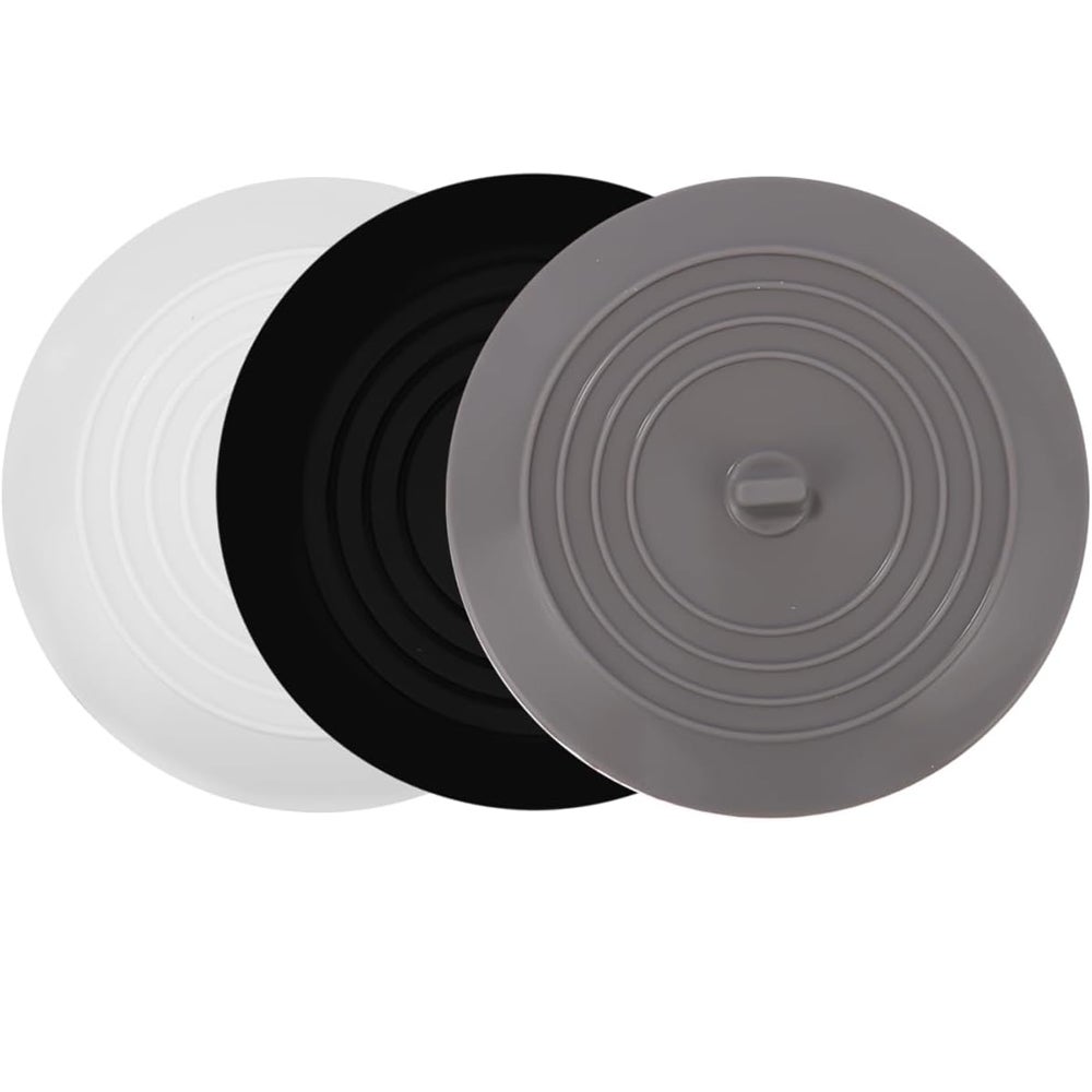 Korki silikonowe do wanny, korek odpływowy z żelu krzemionkowego 15 cm, 3 uniwersalne korki, korek do zlewu, korek do zlewu kuchennego