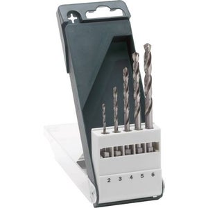 Set 7 Punte Per Fresatrice Legno In Acciaio Al Tungsteno - Frese Verticali A Gambo Dritto 6mm Per Intaglio E Scanalatura