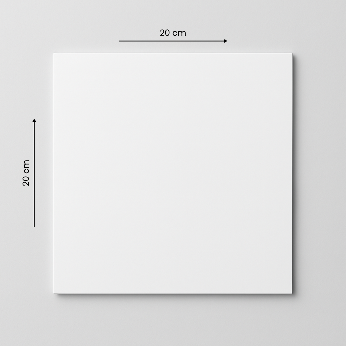 Plaque en PVC blanc - 200 x 200 mm (20 x 20cm) - Épaisseur 1mm - 3