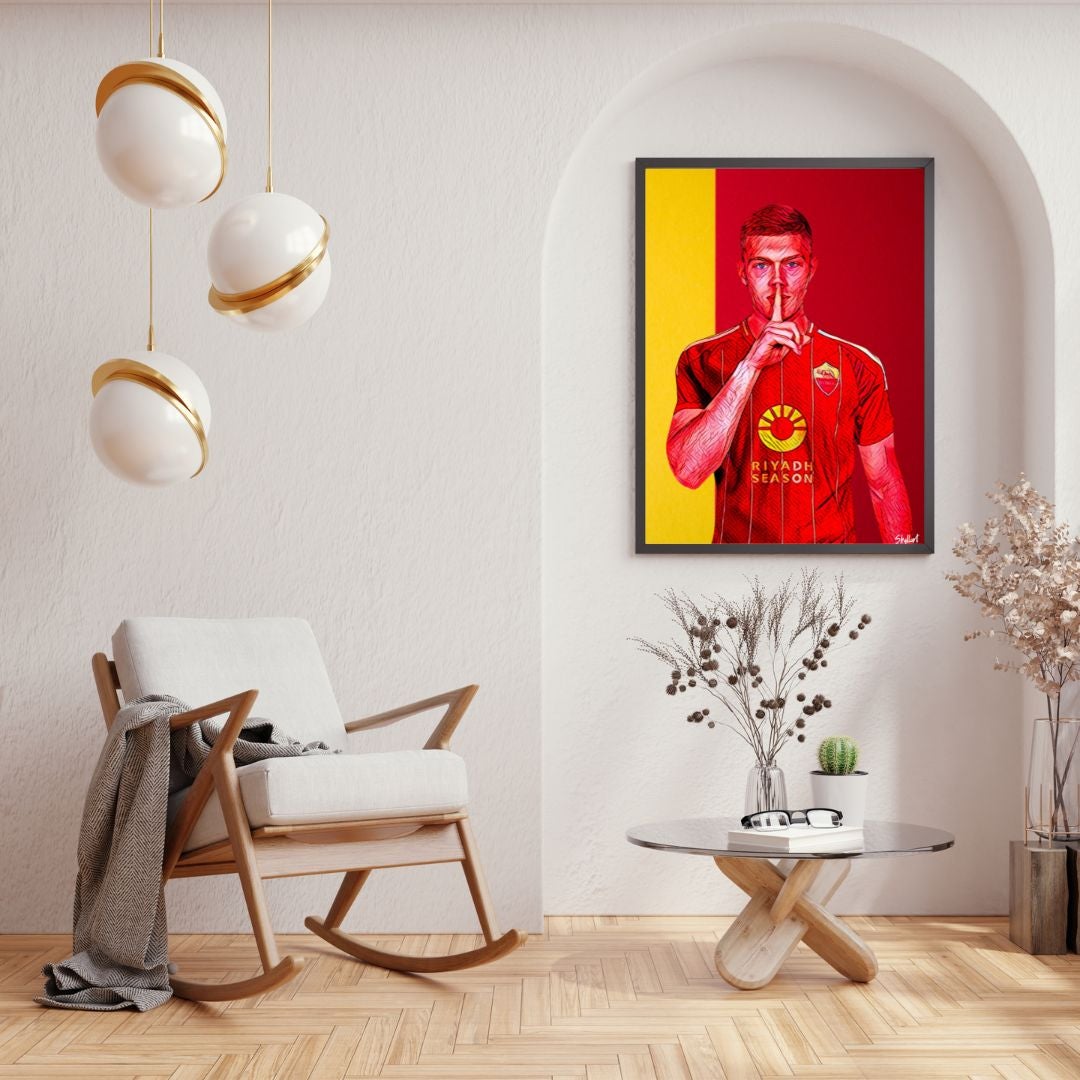 Poster Artem Dovbyk Roma Calcio - 30 x 42 cm Made in Italy - 4