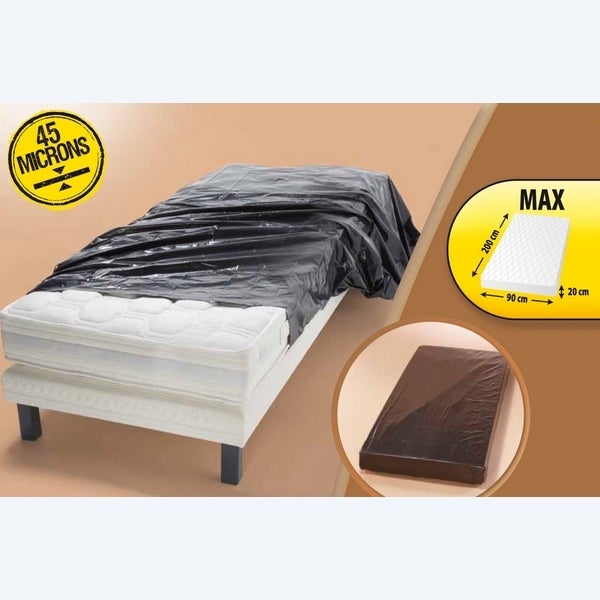 Housse de protection pour matelas 1 personne - 2