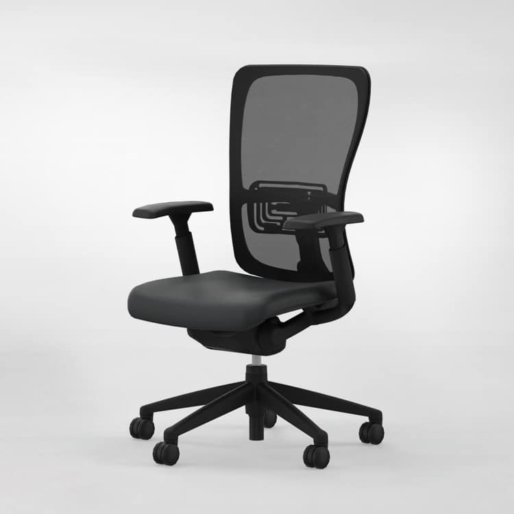 Cadeira de Secretaria Ergonomica Haworth Zody Serie Preto Leroy Merlin