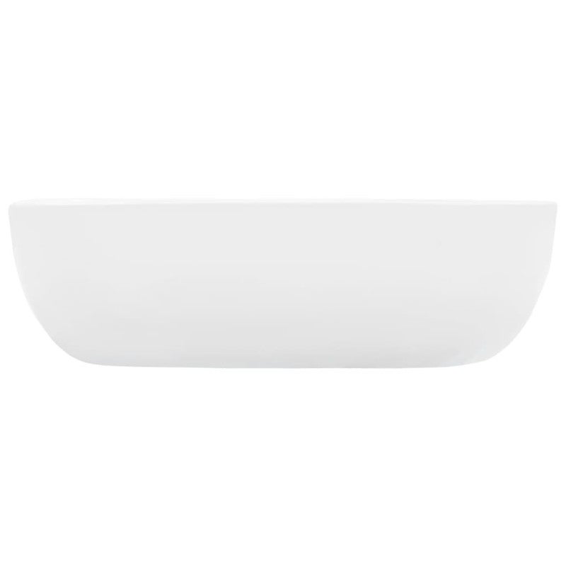 Lavatório 45,5x32x13 cm cerâmica branco vidaXL - 3