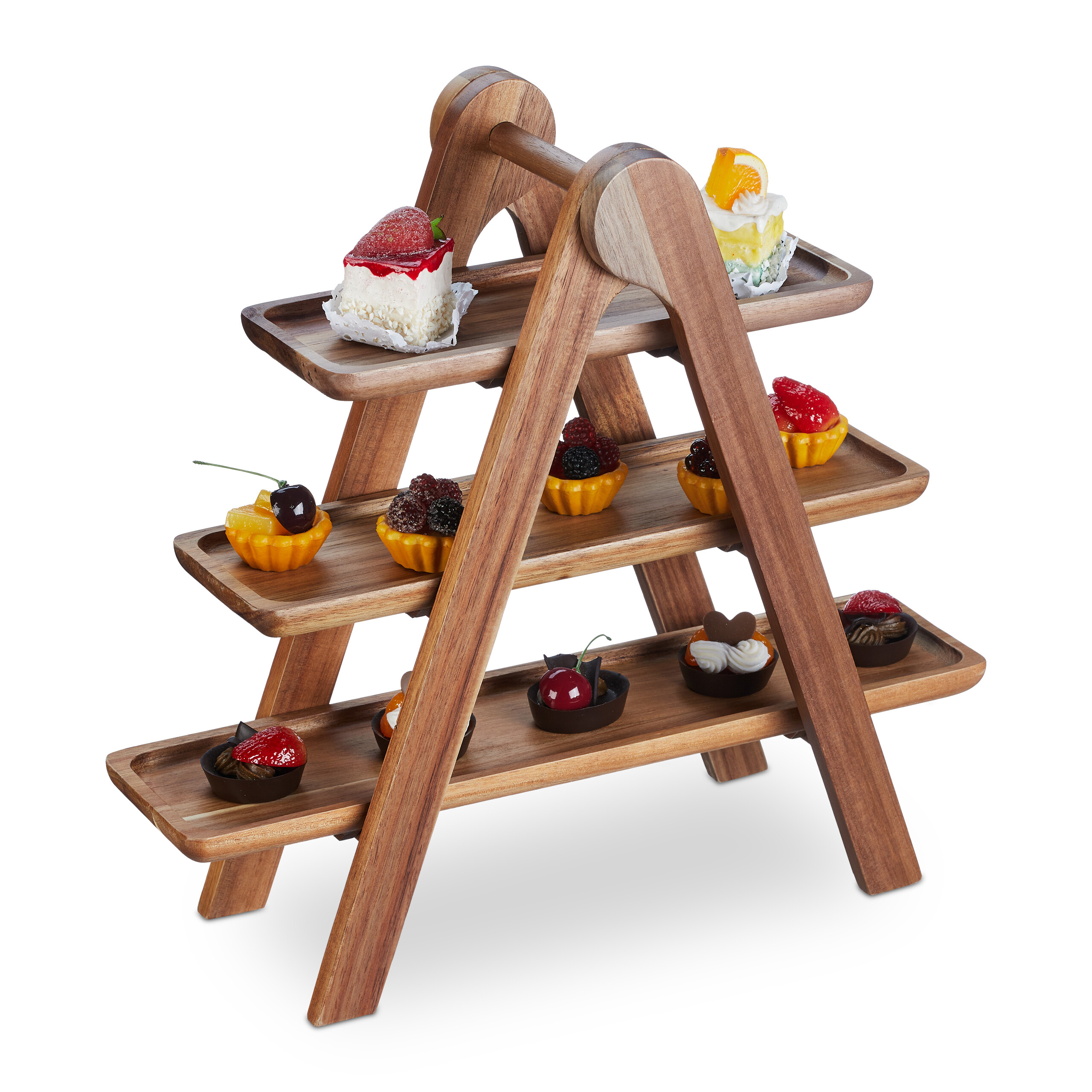 Relaxdays Plateau De Service 3 Niveaux Bois D acacia Cadre Pliable relaxdays-plateau-de-service-3-niveaux-bois-d-acacia-cadre-pliable
