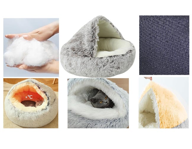 Cama Para Mascotas Para Gatos Y Perros Cama Redonda Para Perros De Felpa Cama Para Gatos Con Forma De Dona Color Y Tamano Diametro Opcional 100 Cm Blanco Jormftte Mzq 1009 6