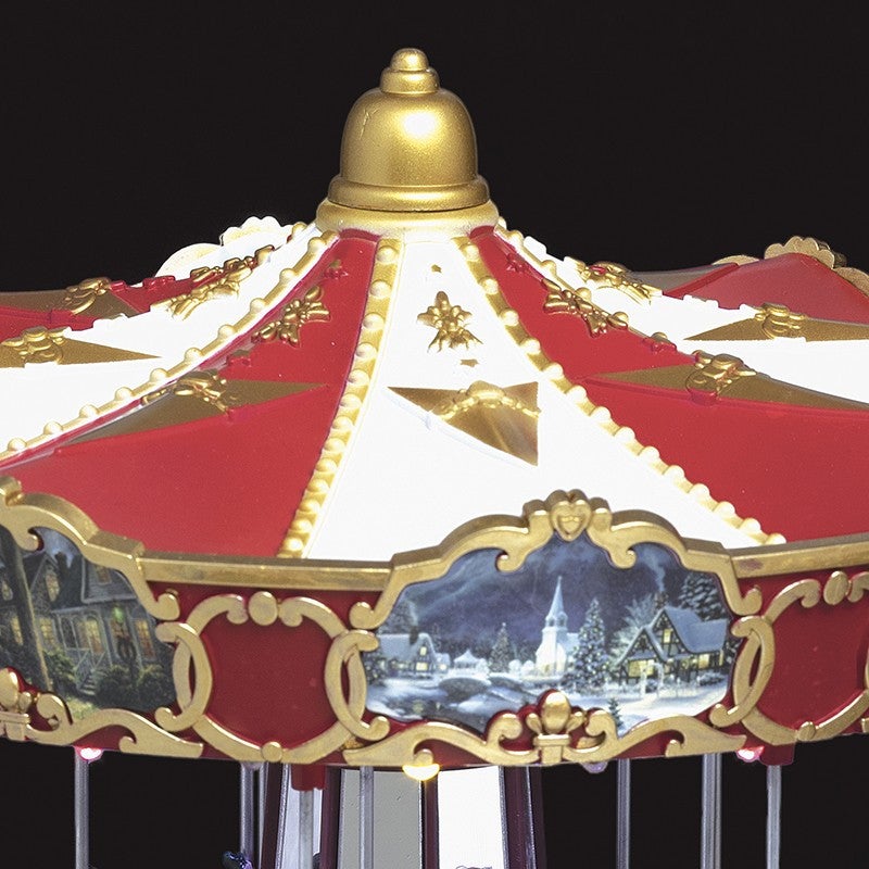 Village lumineux grand carrousel musical 52 LED - Atmosphera créateur d'intérieur - 6
