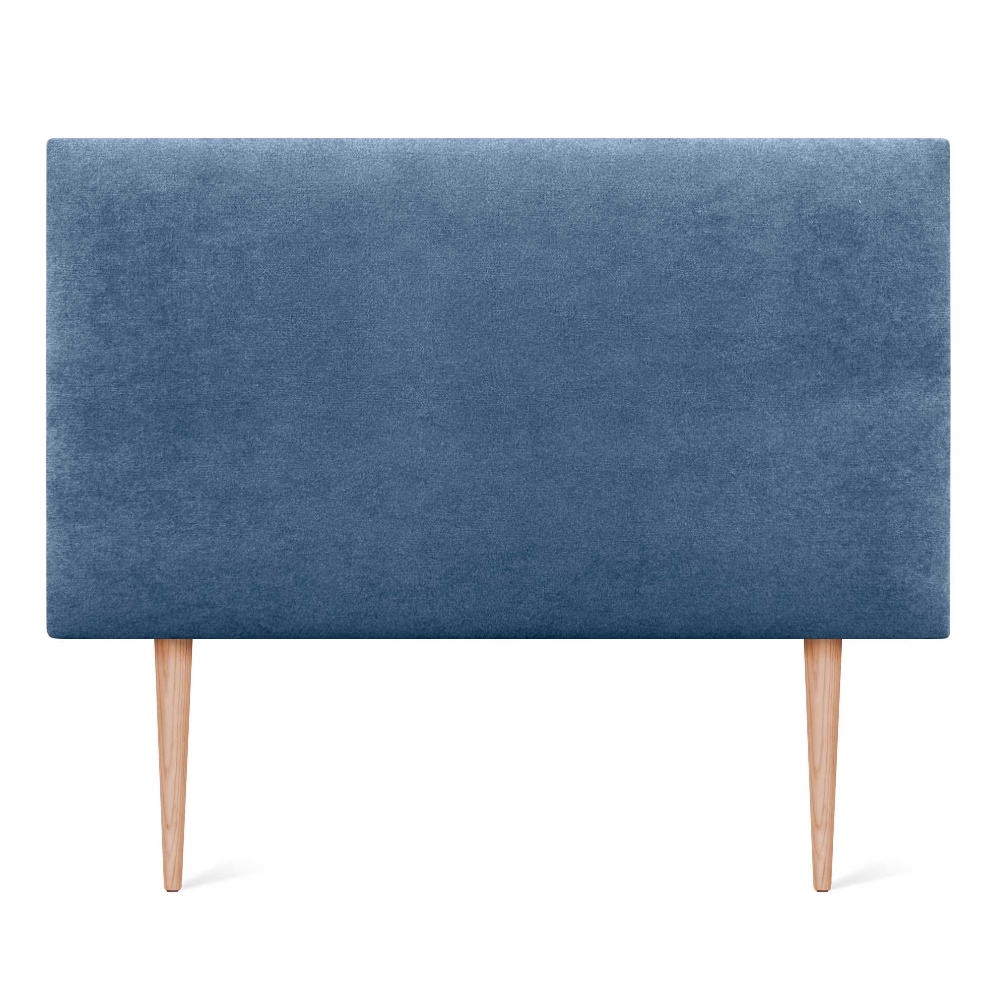 DHOME Cabecero de Tela AQUALINE Liso y con Patas cabeceros Cabezal tapizado Cama Lujo (Tela Azul, 90cm (Camas 70/80/90)) - 3