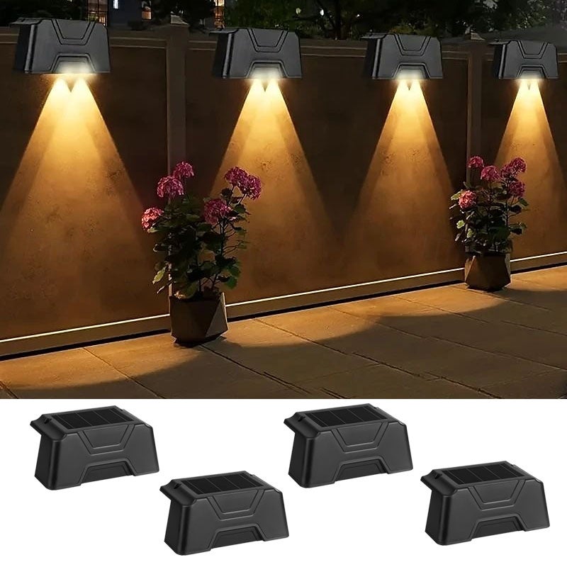4 Luces Solares Para Terraza, Luces Solares Para Escalones, Luces