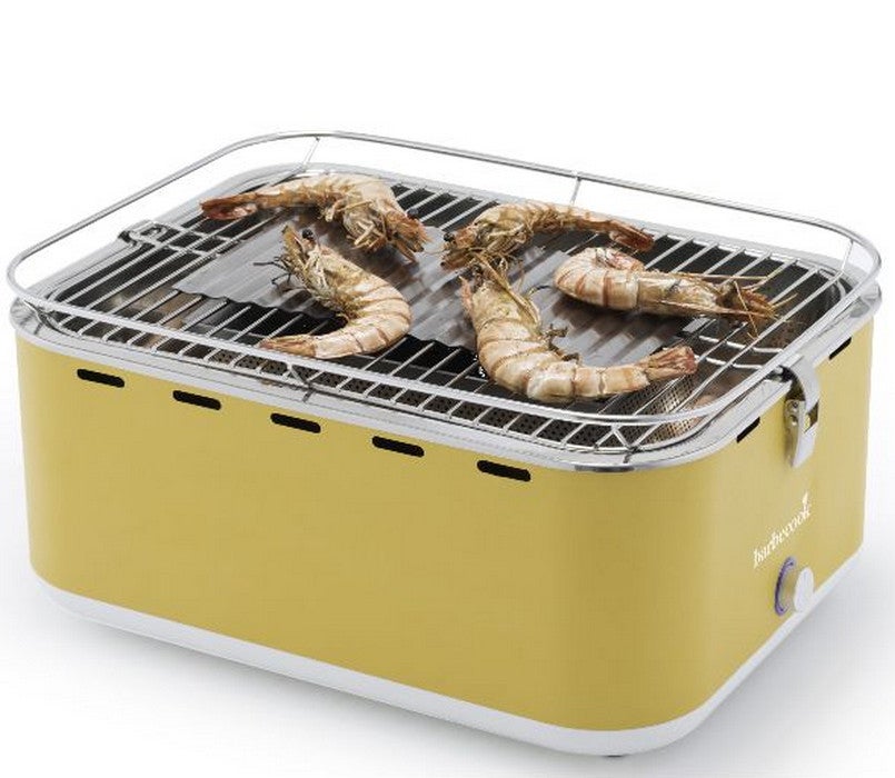 Barbecook Carlo Barbecue Portatile Senza Fumo, Barbecue A Carbone, Piccolo Barbecue Lavabile In Lavastoviglie, Giallo , Leroy Merlin