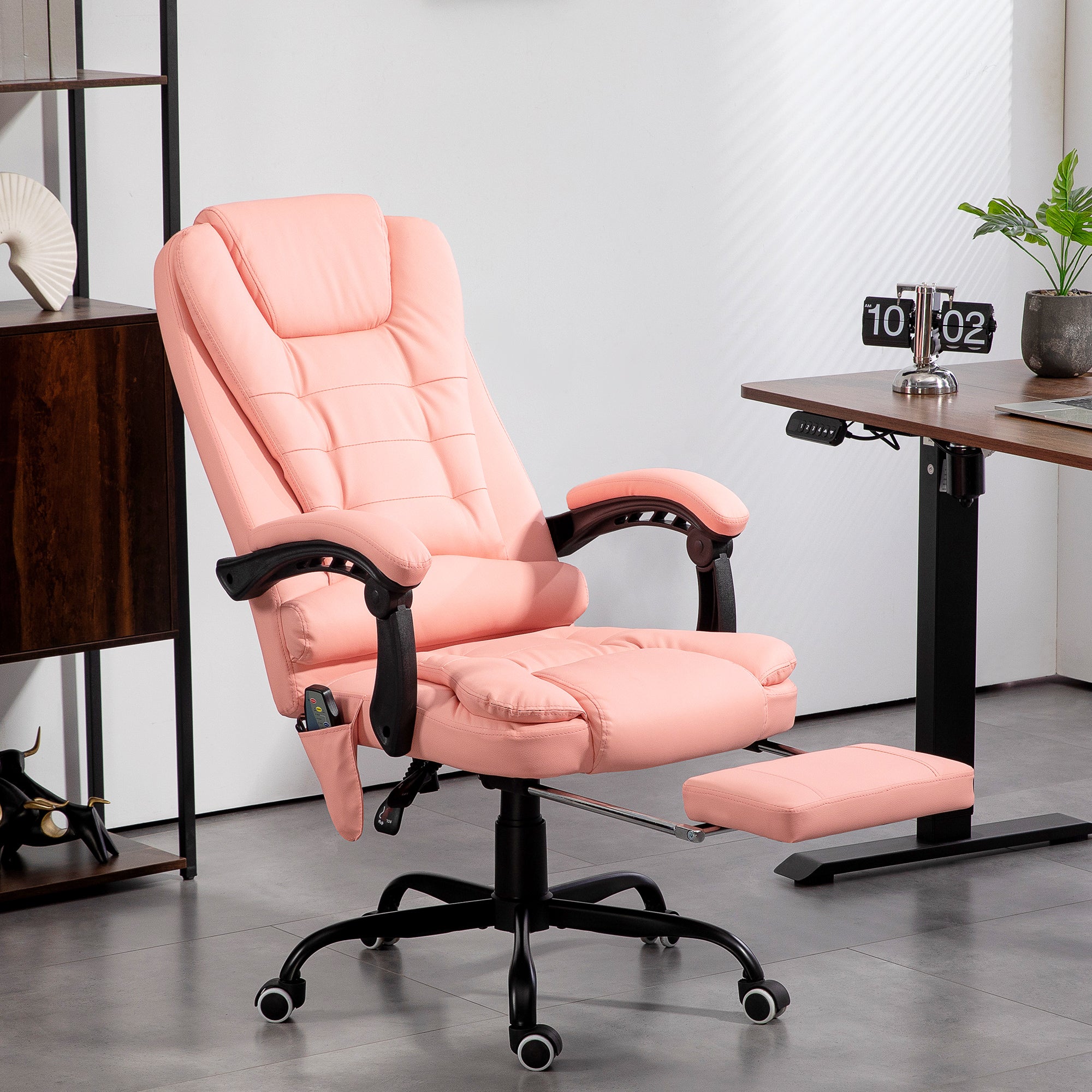 Chaise de Bureau Ergonomique Inclinable 155° avec Repose