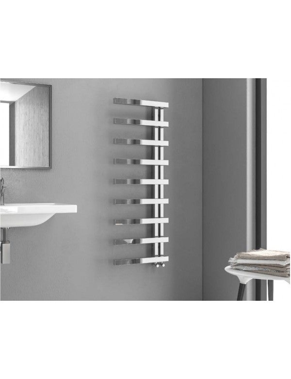 Radiateur sèche-serviette vertical DESIGN 2 en chrome-124,5 x16,8 x50 cm-50-502 W--0--50