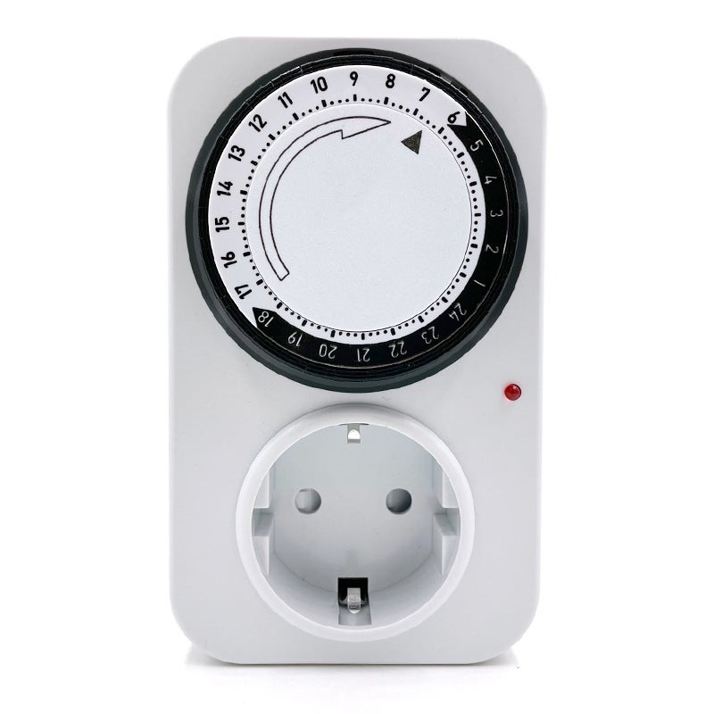 Mechaniczny programator czasowy dzienny 4000W z lampką kontrolną - Biały 120*85*72mm 16A