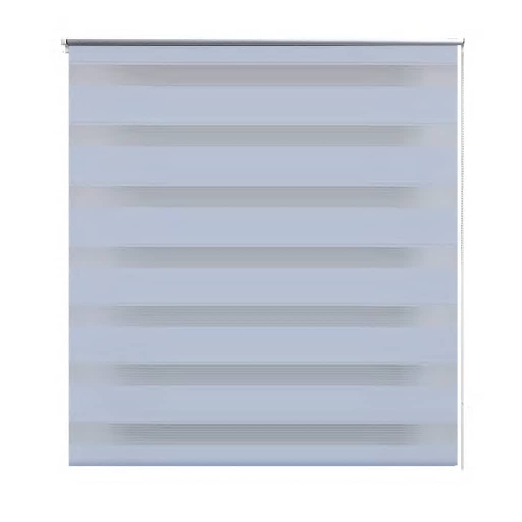 Roleta Zebra 100,9x175 cm Szerokość materiału 96,7 cm biała vidaXL
