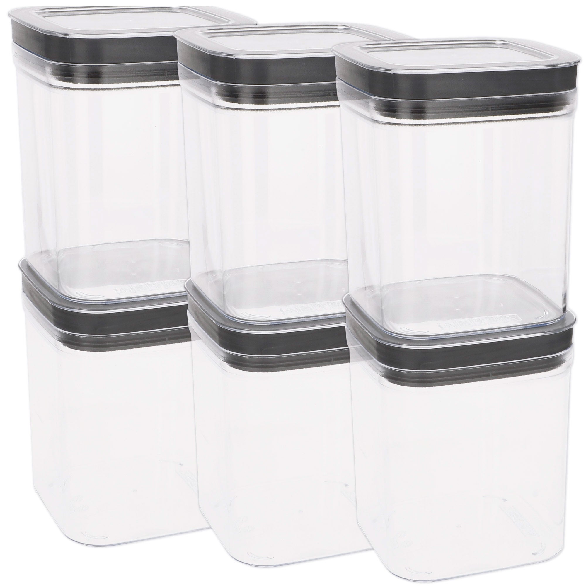 Curver pack 6 botes plástico herméticos multiusos (1,3l)