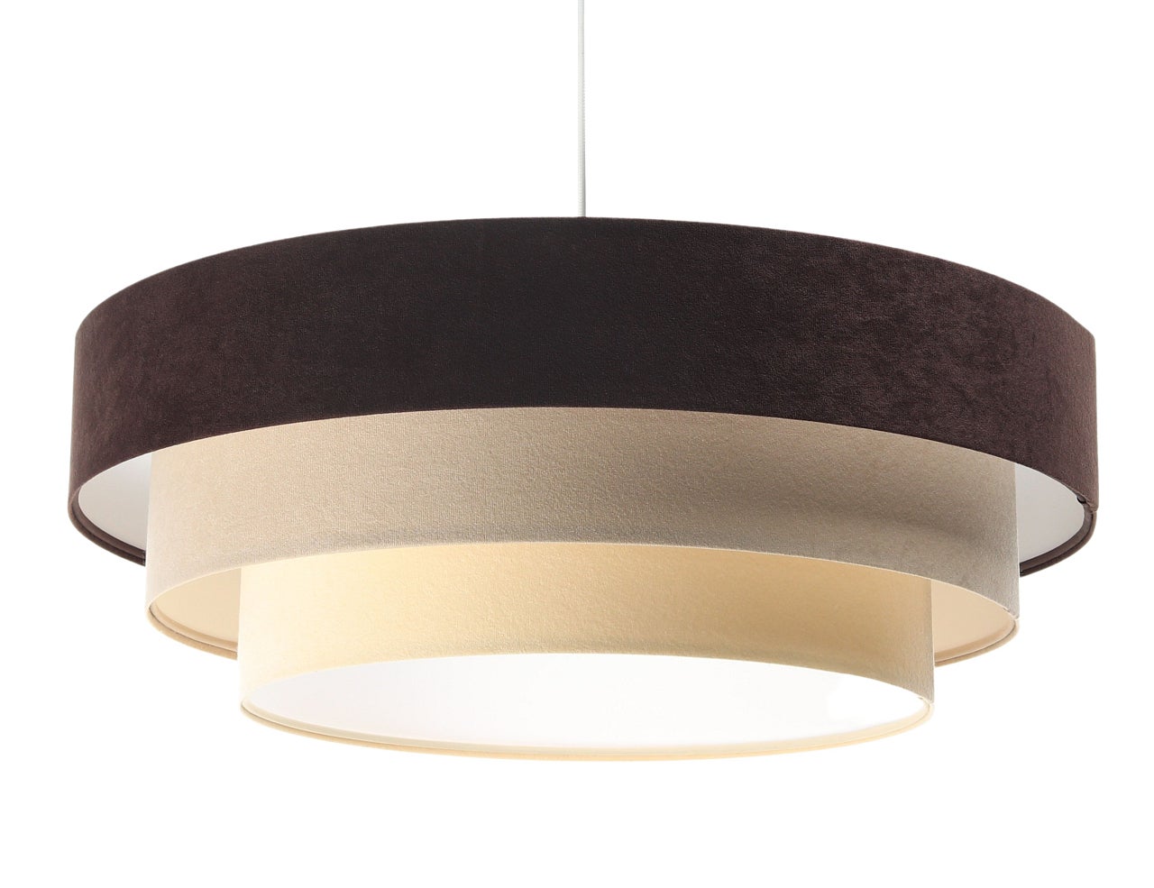 Lampa wisząca TRIO MIX brązowa/beżowa/biała