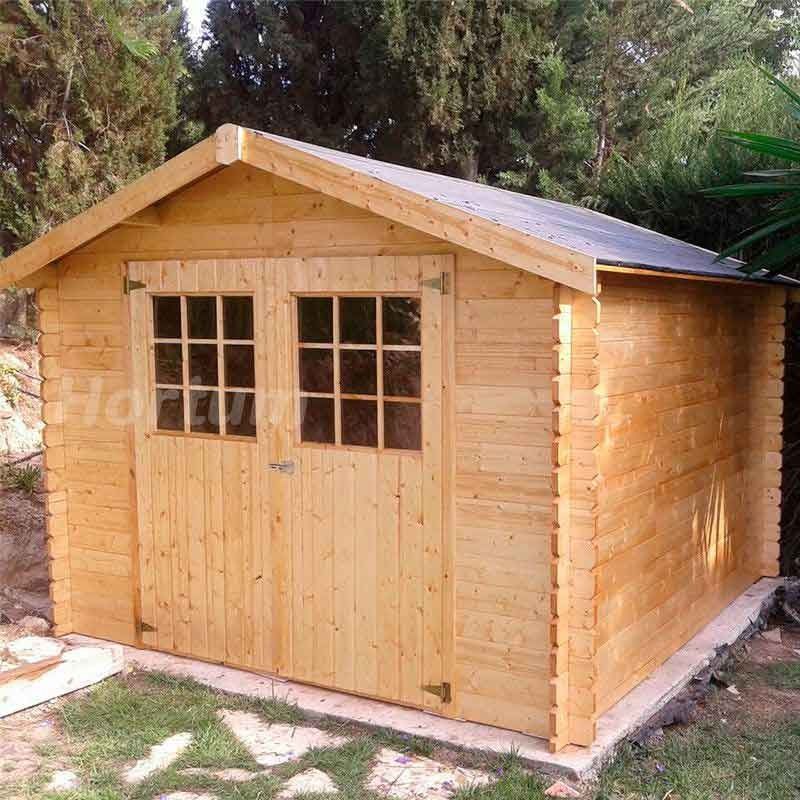 Caseta de madera - Gran Flodova. 28 mm. 300x300 cm. 8,88 m² - 7