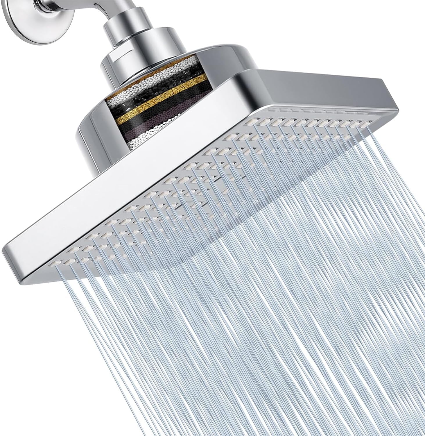 Homoyoyo Douche Plafonnier Ronde Inoxydable Pommeau De Douche