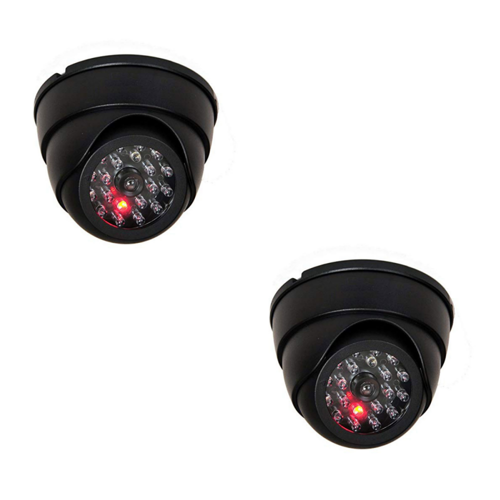 Negro Cámara de seguridad falsa Cámara de vigilancia Cámara domo con ...