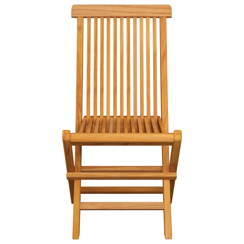 Chaises de jardin avec coussins crème 4 pcs Bois de teck massif - 4
