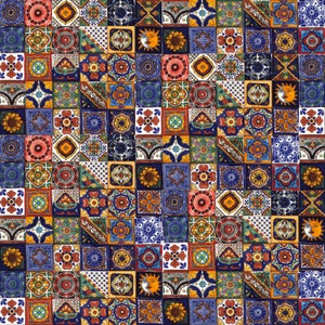 Piastrelle Mosaico Messicane Armando | Ceramiche Decorative 10.5x10.5 Cm Per Bagno, Cucina, Pareti (30 Pezzi)