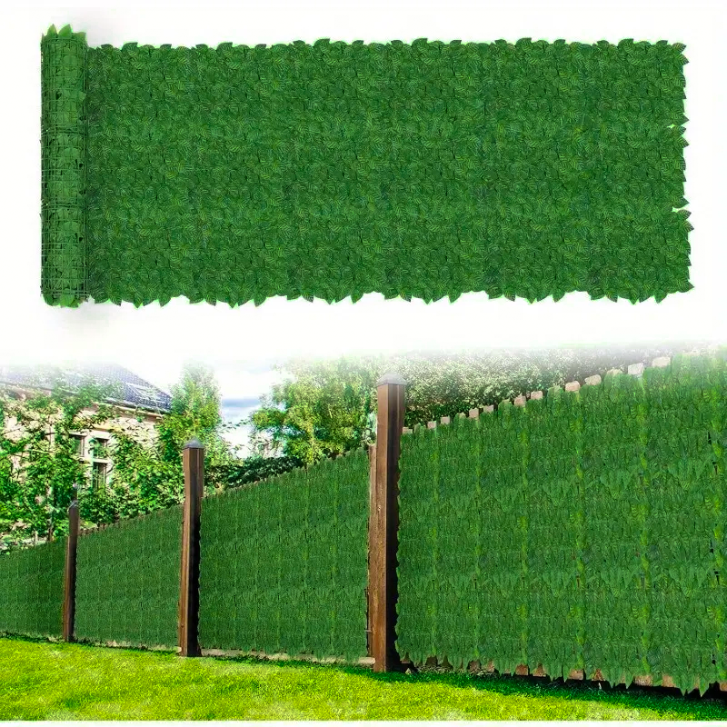 Sztuczny bluszcz do ogrodzeń, sztuczny żywopłot 50 cm x 300 cm, sztuczne panele żywopłotowe, dekoracja ogrodu na zewnątrz