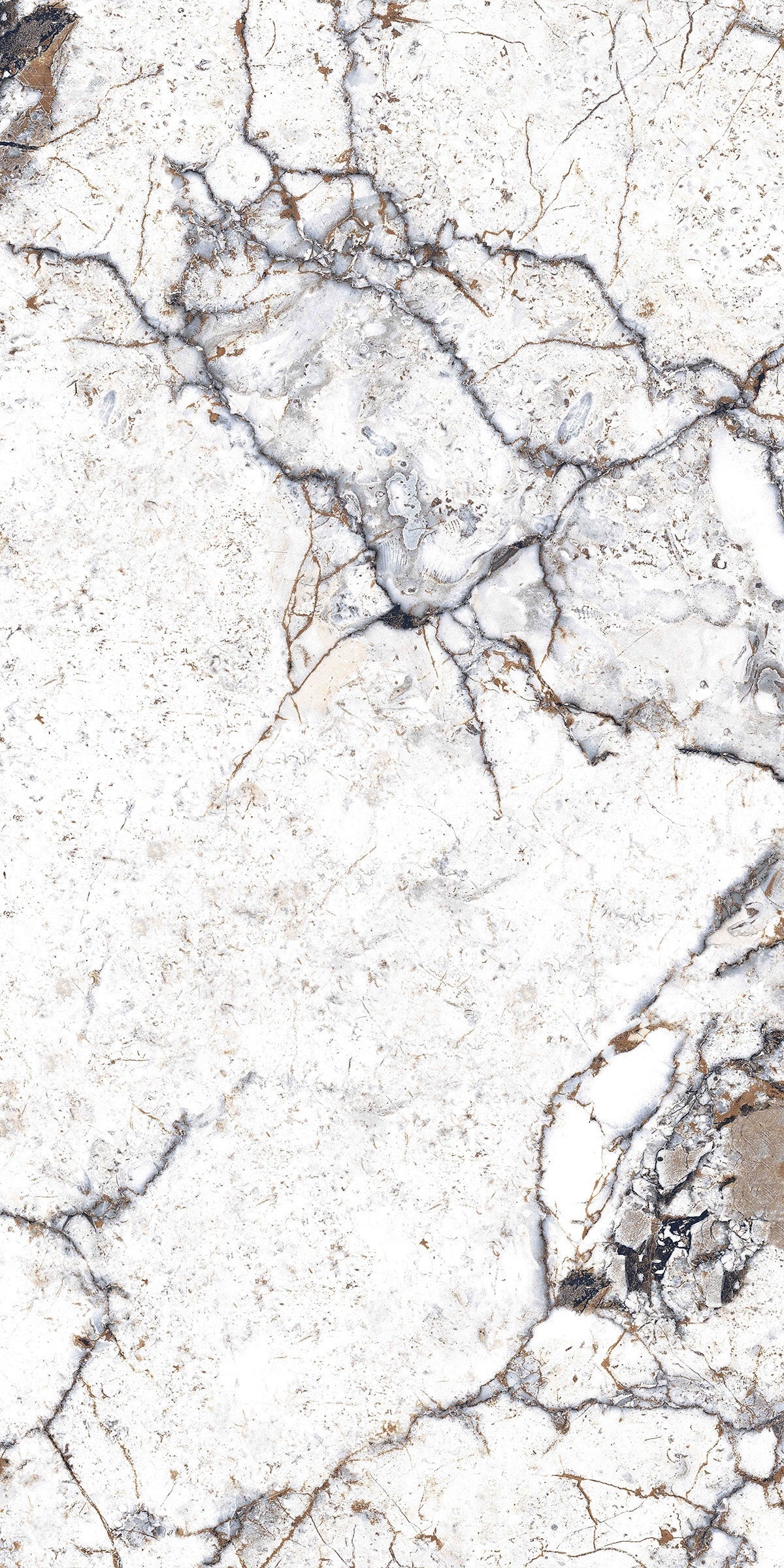 Carrelage sol / mur effet marbre blanc STRATO l.60 x L.120 cm Brillant LIMCARO - 6